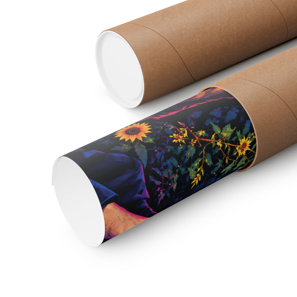 Horror Movie Villains in a Sunflower Field
