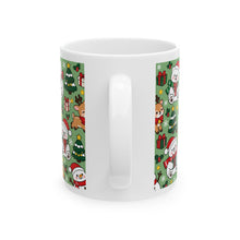 Load image into Gallery viewer, Festive Christmas Snowman and Reindeer Mug
