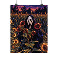 Ghostface in a Haunted Sunflower Field