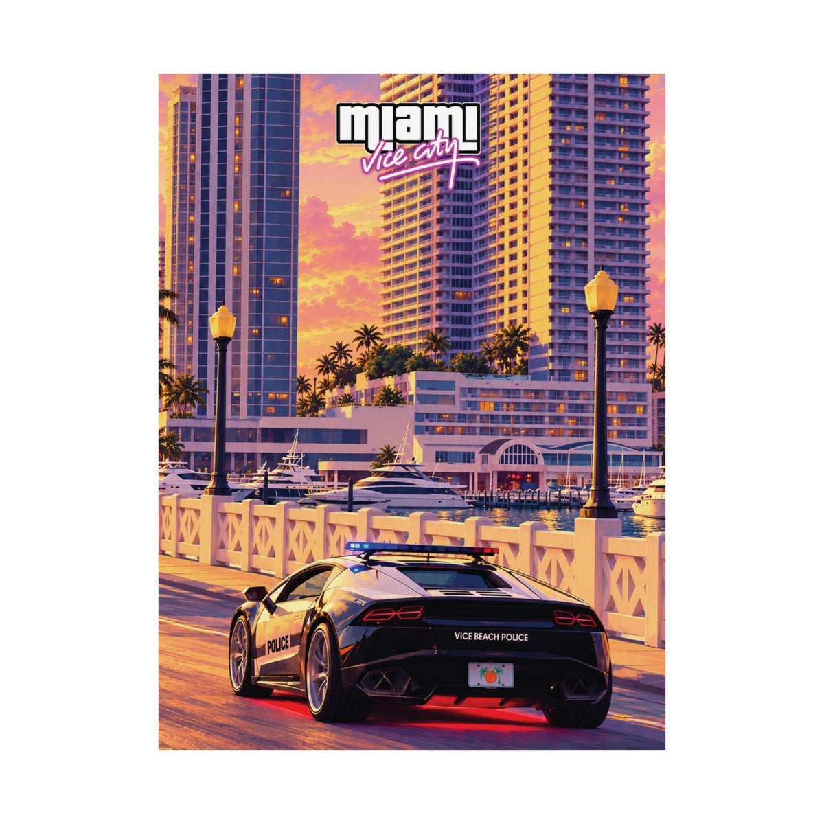 Miami Vice City- Lamborghini Vice Police